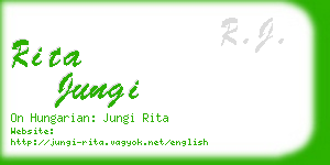 rita jungi business card